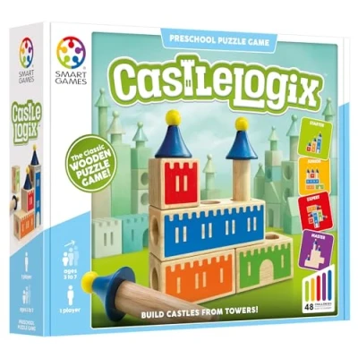 Image of Smart Games Castle Logix, Preschool Puzzle Game with 48 Challenges, 3+ Years