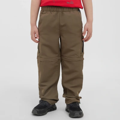 Image of Regatta Kids Quick Drying Sorcer Iii Zip Off Trousers Treetop, Size: 5 6 Years