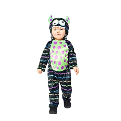 Image of Amscan 9914773 Childs Little Monster Fancy Dress Halloween Costume Boys Girls Kids Cute Outfit (2 3 Years)