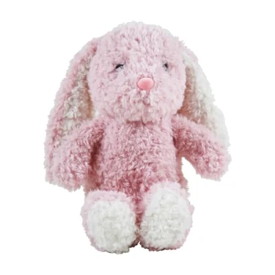 Image of Eurowrap 8&quot; Plush Pink Bunny Rabbit Teddy Bear Toy Soft Perfect for Children, Gifts, Birthdays, Easter, Kids