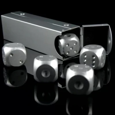 Image of Jadeshay Dice,5Pcs Dices 6 Sided DND Dice Game Set Round Corner Dice,with Storage Box, Party Entertainment Toy Table Poker Games