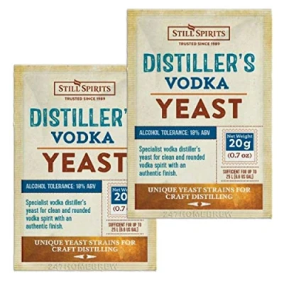 Image of 2X Still Spirits Distillers Vodka Yeast 20g for 25L 18% ABV