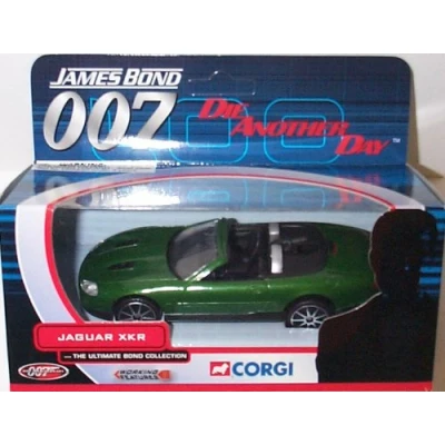 Image of corgi james bond 007 die another day jaguar XKR green the ultimate collection diecast model