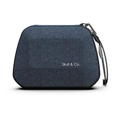 Image of Skull &amp; Co. Controller Case: Portable Hard Shell Protective Travel Carrying Case for PS5 DualSense Denim