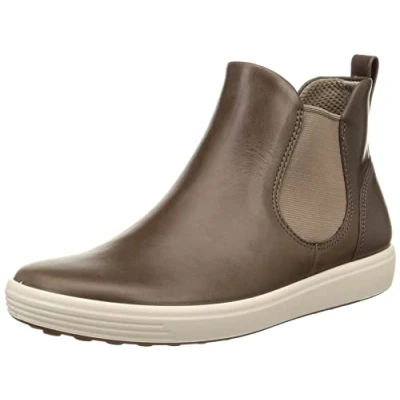 Image of ECCO Women&#039;s Soft 7 Chelsea Boots, Taupe, 2.5 UK