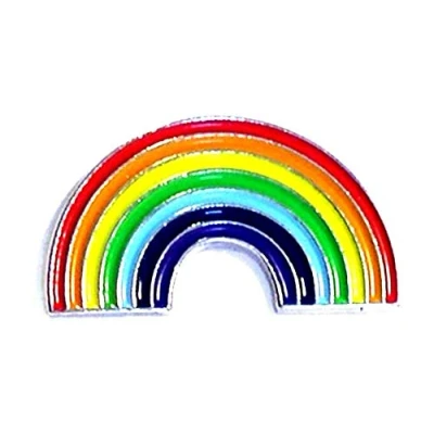 Image of Metal Enamel Pin Badge Rainbow Warrior CND Peace