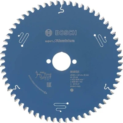 Image of Bosch 2608644103 EXALH 60 Tooth Top Precision Circular Saw Blade, 0 V, Blue