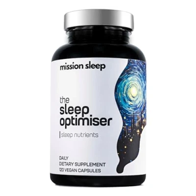 Image of The Sleep Optimiser Nutrients Based Supplement with L Theanine, Apigenin, Zinc, Magnesium for Adults Non Melatonin Tablets Sleeping, Aids Adults, Glycinate