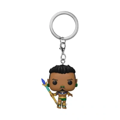 Image of Funko POP! Keychain: Marvel Black Panther: Wakanda Forever Namor Novelty Keyring Collectable Mini Figure Stocking Filler Gift Idea Official Merchandise Movies Fans Backpack Decor