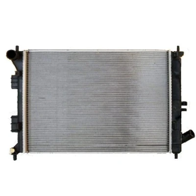Image of 253103X010, 253103X011 Engine radiator NRF 53171 Aluminium 555mm 416mm 12mm Brazed cooling fins KIA: cee‘d II Hatchback, Pro Hatchback