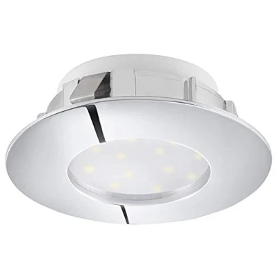 Image of Eglo Lighting Pineda Led Outdoor Recessed Downlight Satin Nickel 3 Pack EG95823