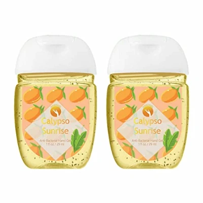 Image of HandiGel Pocket Size Hand Sanitizers Antibacterial Gel, 29ml (2x Calypso sunrise)