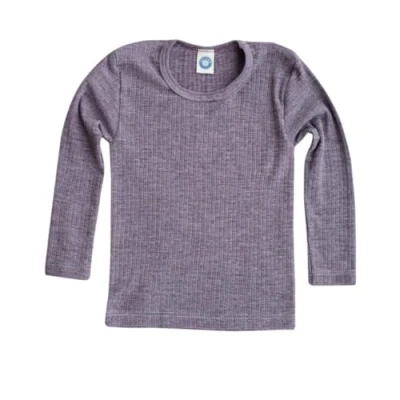 Image of Cosilana, Children T Shirt/Undershirt Long Sleeve, 45% Organic Cotton, 35% Wool, 20% Silk (3 4 Years EU 104, Natural)
