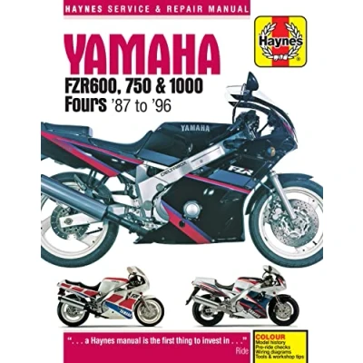Image of Yamaha FZR600, 750 &amp; 1000 Fours (87 96) Haynes Repair Manual (Paperback)