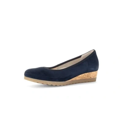 Image of GABOR Women&#039;s Classic Ballet Flats, Flats (Dark Blue 46, UK Footwear Size System, Adult, Women, Numeric, Wide, 5)