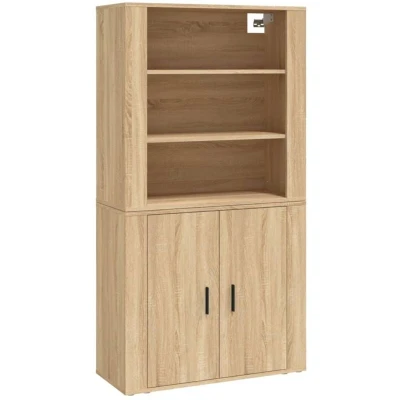 Image of vidaXL Highboard Sonoma Oak Engineered Wood