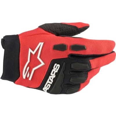 Image of Alpinestars Youth &amp; Kids Full Bore Gloves Bright Red/Black Ys (3543622 3031 S)