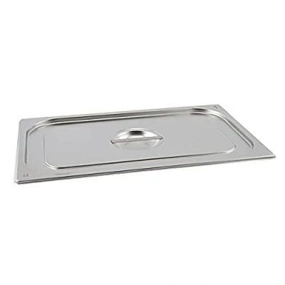 Image of Genware NEV GN11 LID Stainless Steel Gastronorm Pan with Lid, Size 1/1