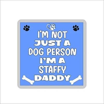 Image of Staffy Coaster Gift I&#039;m Not Just A Dog Person Daddy Novelty Cute Pet Owner Mug Cup Present