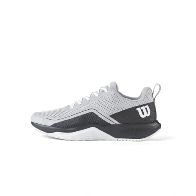 Image of Wilson Men&#039;s Rush Pro Lite Tennis Shoes, Pearl Blue/Ebony/White, 12.5 UK