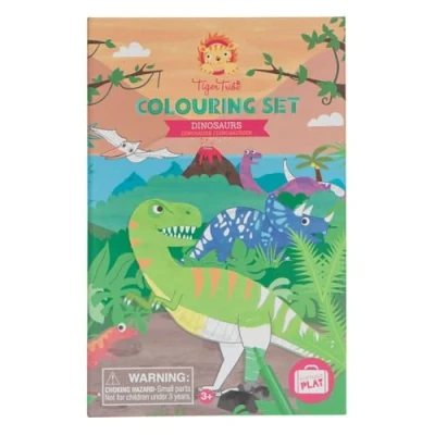 Image of Tiger Tribe TR14013 Dinosaur Toy Colouring Set &amp; Drawing