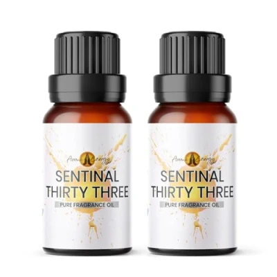 Image of Sentinal Thirty Three Fragrance Oil 20ml (2x10ml) Diffuser for Home, Burner, Soap &amp; Candle Making, Perfume Fragrance, Wax Melts, Car, Scented Aromatherapy Gift Made in UK