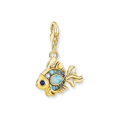 Image of Thomas Sabo X0254 1921 959 7 Fish Charm Pendant in Gold Plated Silver