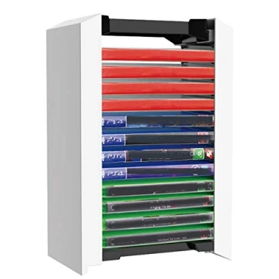 Image of DaMohony Games Storage Tower for PS5, PS 5 Game Disks Holder Stand, Stores 12 PS5 or Blu Ray