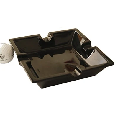 Image of GERMANUS Cigar Ashtray &quot;Regulus&quot; in Black