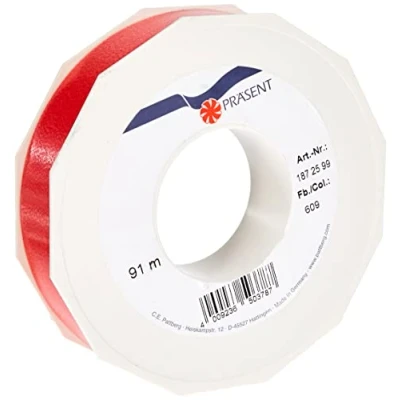 Image of C.E. Pattberg Präsent America Curling Ribbon Red 25 mm width, 91 m length