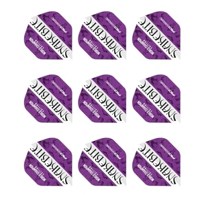 Image of Snakebite World Champion Edition Purple &amp; White Hardcore Flights