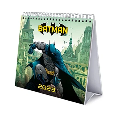 Image of Grupo Erik Batman Calendar 2023 Desktop 7 X 8 Inches / 18 20 DC Desk 12 Month Planner Gifts