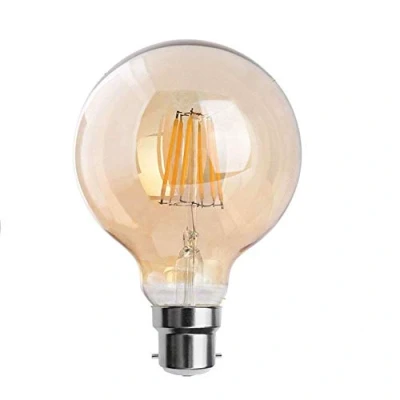 Image of LEDSone b22 Bulb,Led Edison Light Bulb, Dimmable Retro Bulb,220V 8W(60W Equivalent) 450 Lumen Warm White 2700K CRI&gt;90,G125 Led Filament Bulb,90% Energy Saving