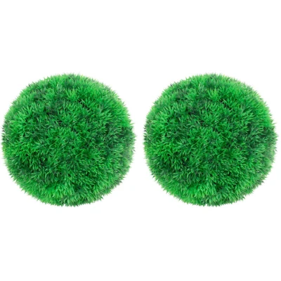 Image of vidaXL Artificial Boxwood Balls 2 pcs 22 cm