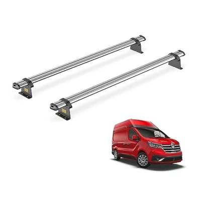 Image of Van Guard Trade Roof Rack for Renault Trafic (2014+) 2 Steel Bars [Only Suitable High Models] UltiBar SB211