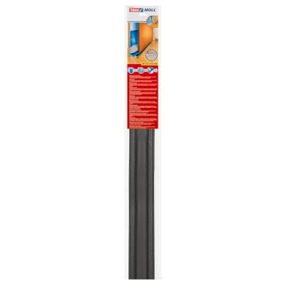 Image of tesamoll® Draught Excluders for Smooth Floors Cut to Size Door Seal Protect Against Draughts with Sound Insulation 95 cm x 25 mm Anthracite