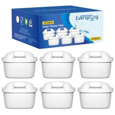 Image of everspring Water Filter Replacement for Brita Maxtra+, Maxtra plus, Maxtra, Mavea, Anna Duomax by GOLDEN ICEPURE (6 Pack)