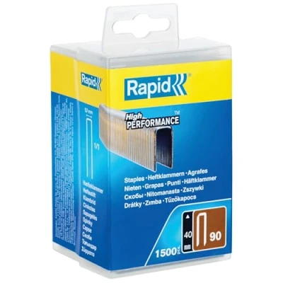 Image of Rapid High Performance No.90 Narrow Crown Staples, Leg Length: 40 mm, 5000127 1500 Pieces