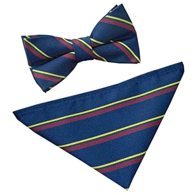 Image of Men&#039;s Royal Marines Regimental Bow Tie &amp; Hanky Set