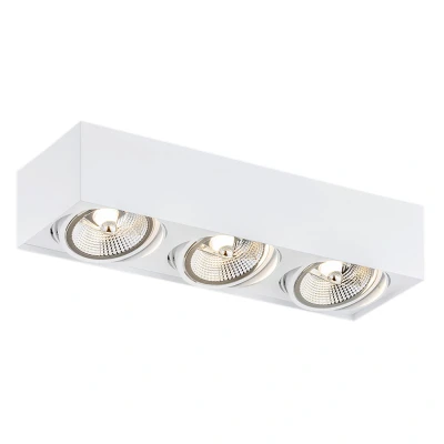 Image of Rodos Plus GU10 Triple Surface Mounted Downlight White Structure