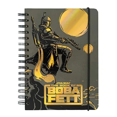 Image of Grupo Erik The Book Of Boba Fett A5 Notebook Bullet Journal Notebooks Notepads Notepad Dotted Sketchbook