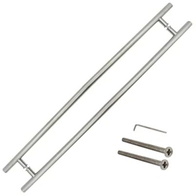 Image of EAI Pull Handles Inline Back to Fix Satin Stainless 1800mm