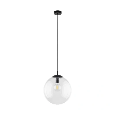 Image of Esme 35cm Globe Pendant Ceiling Light Black 1xE27