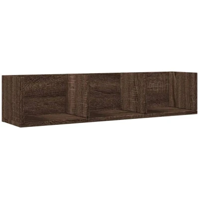 Image of vidaXL Wall Cabinet Brown Oak 75x18x16.5 cm Engineered Wood