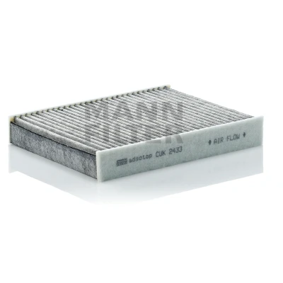 Image of 1204464, 1353269, 1452330, 1713178, 256H19G244AA Pollen Filter MANN CUK 2433 Activated Carbon 240mm 190mm 35mm FORD: FIESTA 5