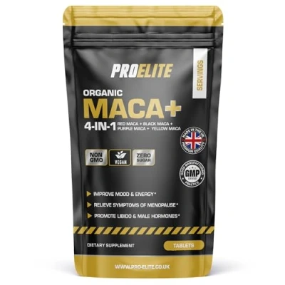 Image of Maca Root Extract Superfood 120 Tablets Vegan 500mg ? Peruvian for Men and Women Antioxidant, Energy, Libido, Fertility &amp; Vitality, Hormone Balance Support by PROELITE