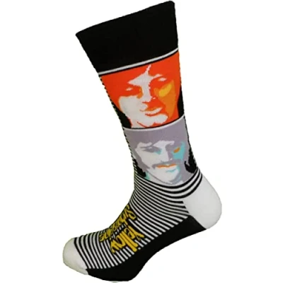 Image of Mens Classic Officially Licensed Rock Socks…1 pair (Beatles Multi)