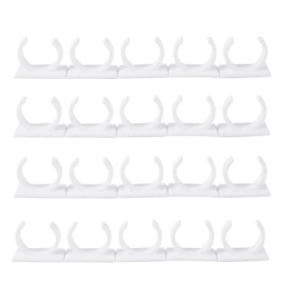 Image of Kitchen Organizer Storage Rack 20 Cabinet Door/Wall Spice Clips White Holder Hooks