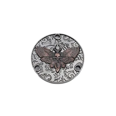 Image of Guyker Guitar Back Cover Butterfly Skeleton Pattern Metal Toggle Switch for LP style