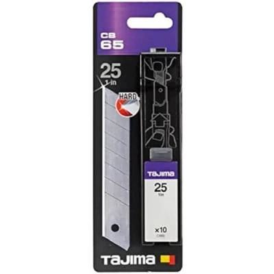 Image of Tajima CB65 10 Piece &quot;Endura&quot; Spare Blades, Silver, 25 mm, Set of